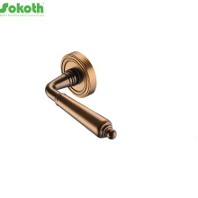 golden interior aluminum door handle,aluminum material door handle lock